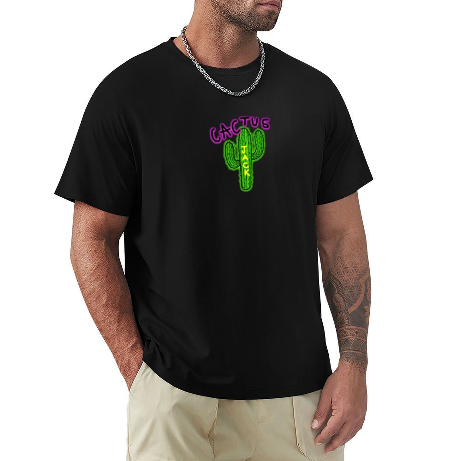 Cactus Jack Tee - CACTUS JACK T-Shirt Fashion Casual Short
