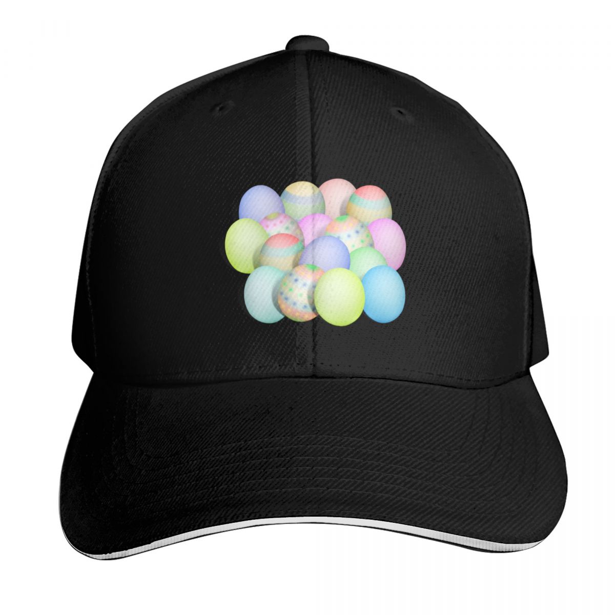 Cap Streetwear Brand - Pastel Colored Easter Eggs Baseball Cap