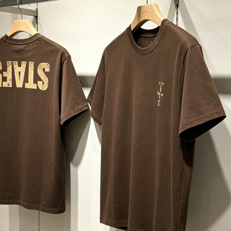 Cactus Jack Tee - Summer Brown Cactus Jack Tshirts Graffiti