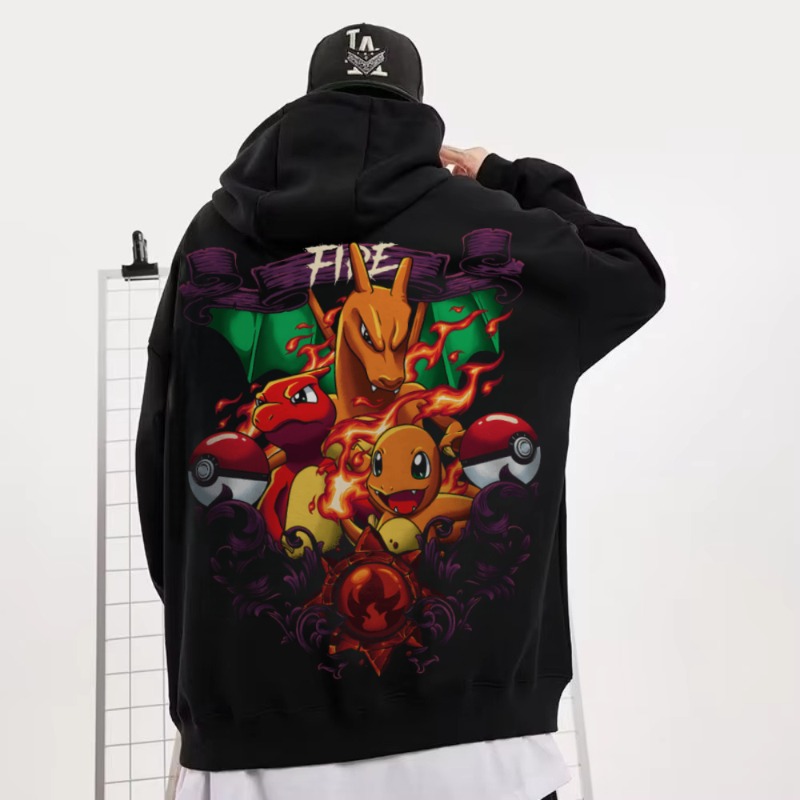 Black Oversized 4xl Pok É Mon  - огляд і ціна Streetwear Brand Y2K