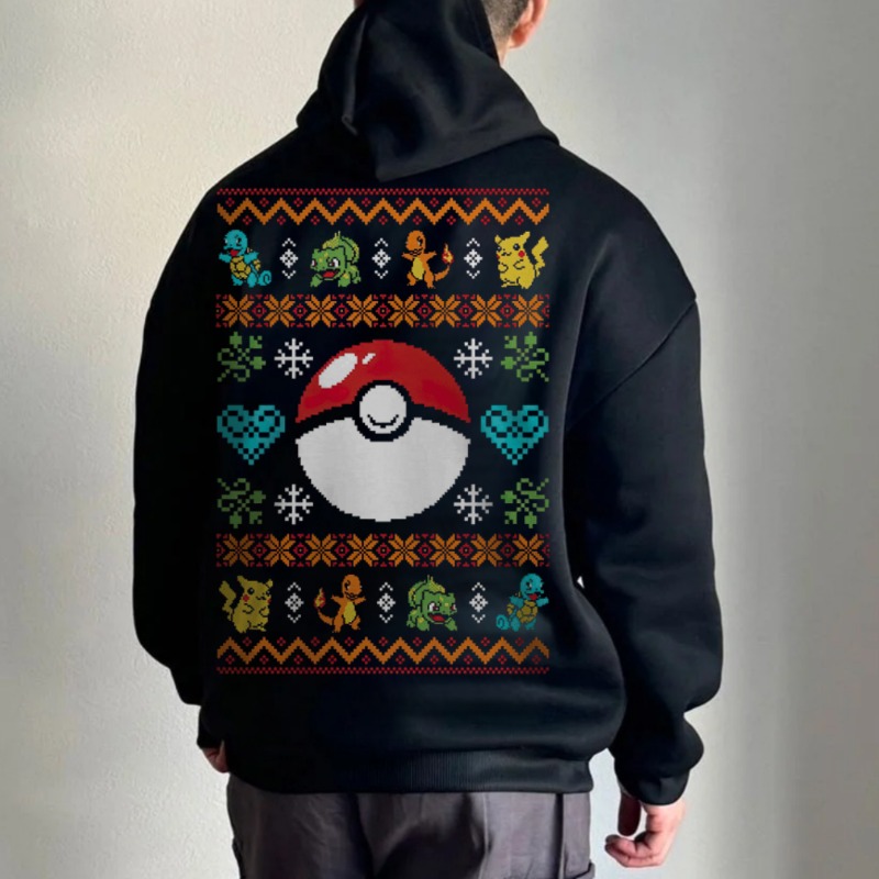 Black Oversized 4xl Pok É Mon  - огляд і ціна Streetwear Brand Y2K