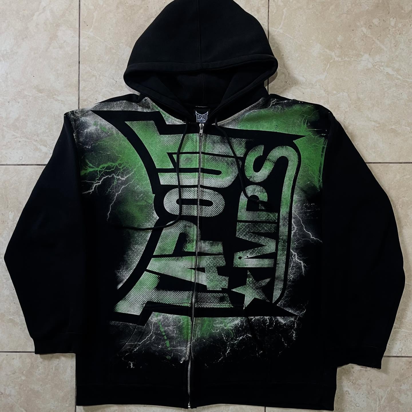 Vintage Green Tapout Print Zip - огляд і ціна Streetwear Brand Y2K